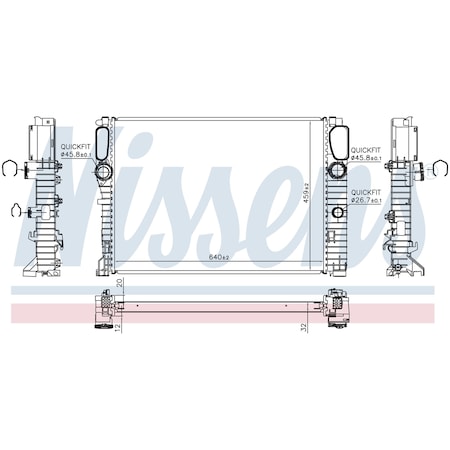 Nissen Nissens Radiator, 62797A 62797A